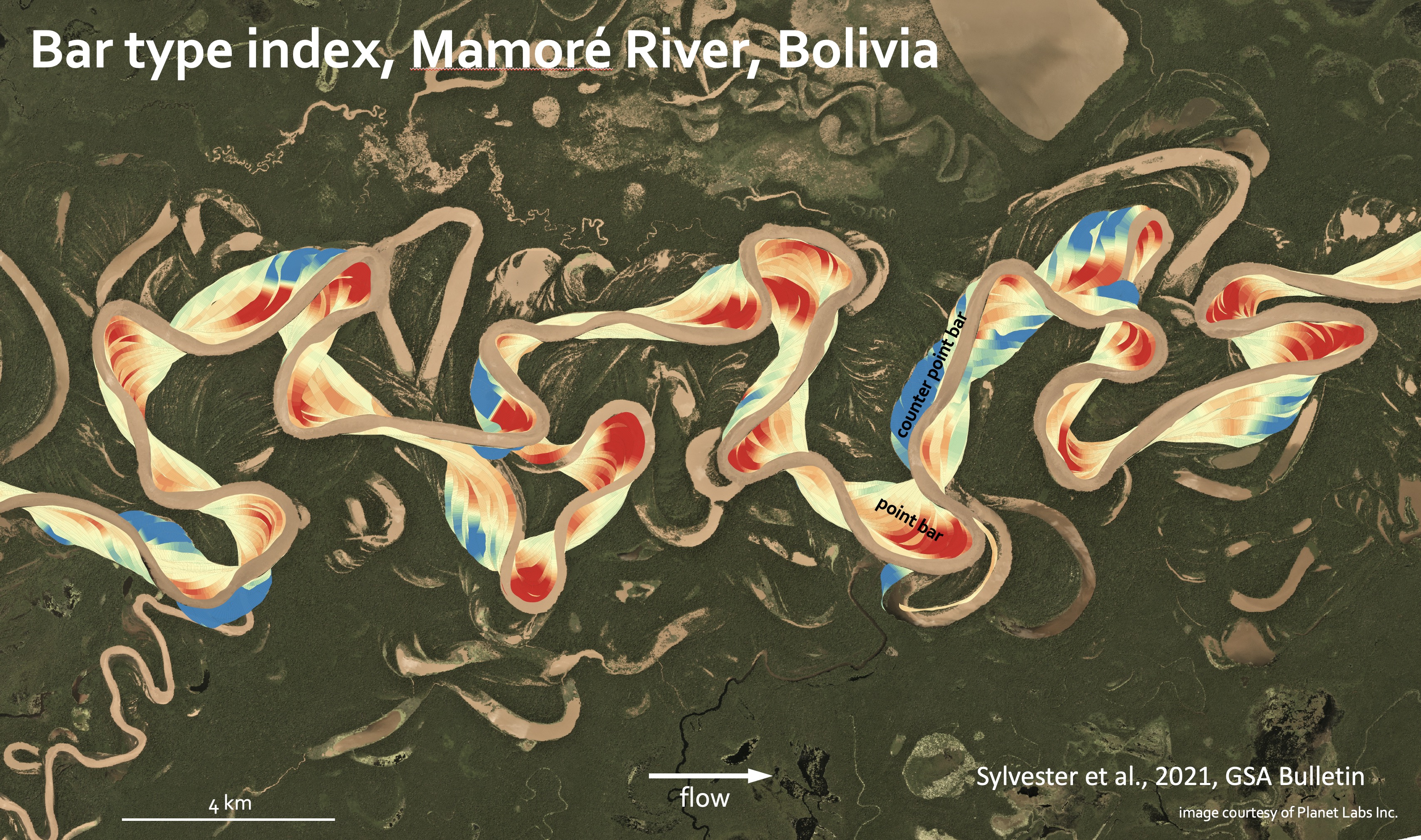 The three-dimensional geometry and stratigraphic record of meandering