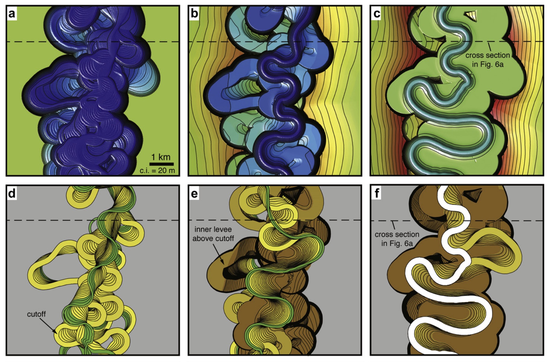 A model of submarine channel-levee evolution based on channel trajectories: Implications for stratigraphic architecture